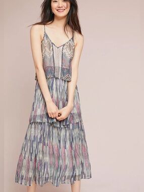 Anthropologie Josie Tiered Maxi Dress Size 6 NWT